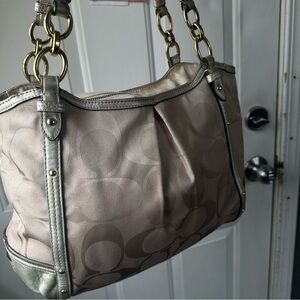 Y2K Coach Signature Alexandra Ombré Shoulder Bag Tote Bag